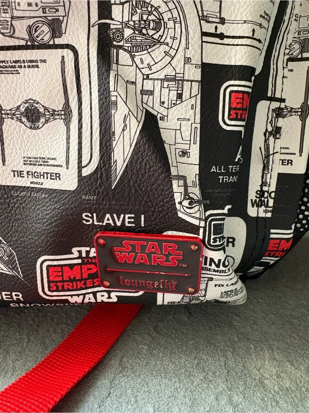 Loungefly Star Wars Empire Strikes Back Blueprint Backpack